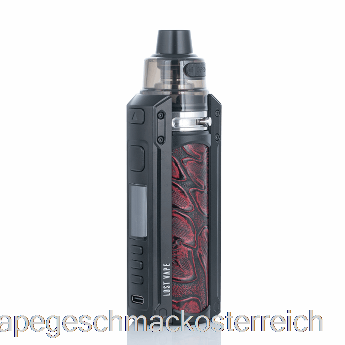 Lost Vape Ursa Quest 100 W Pod Mod Kit Schwarz / Ukiran Leder Vape Geschmack